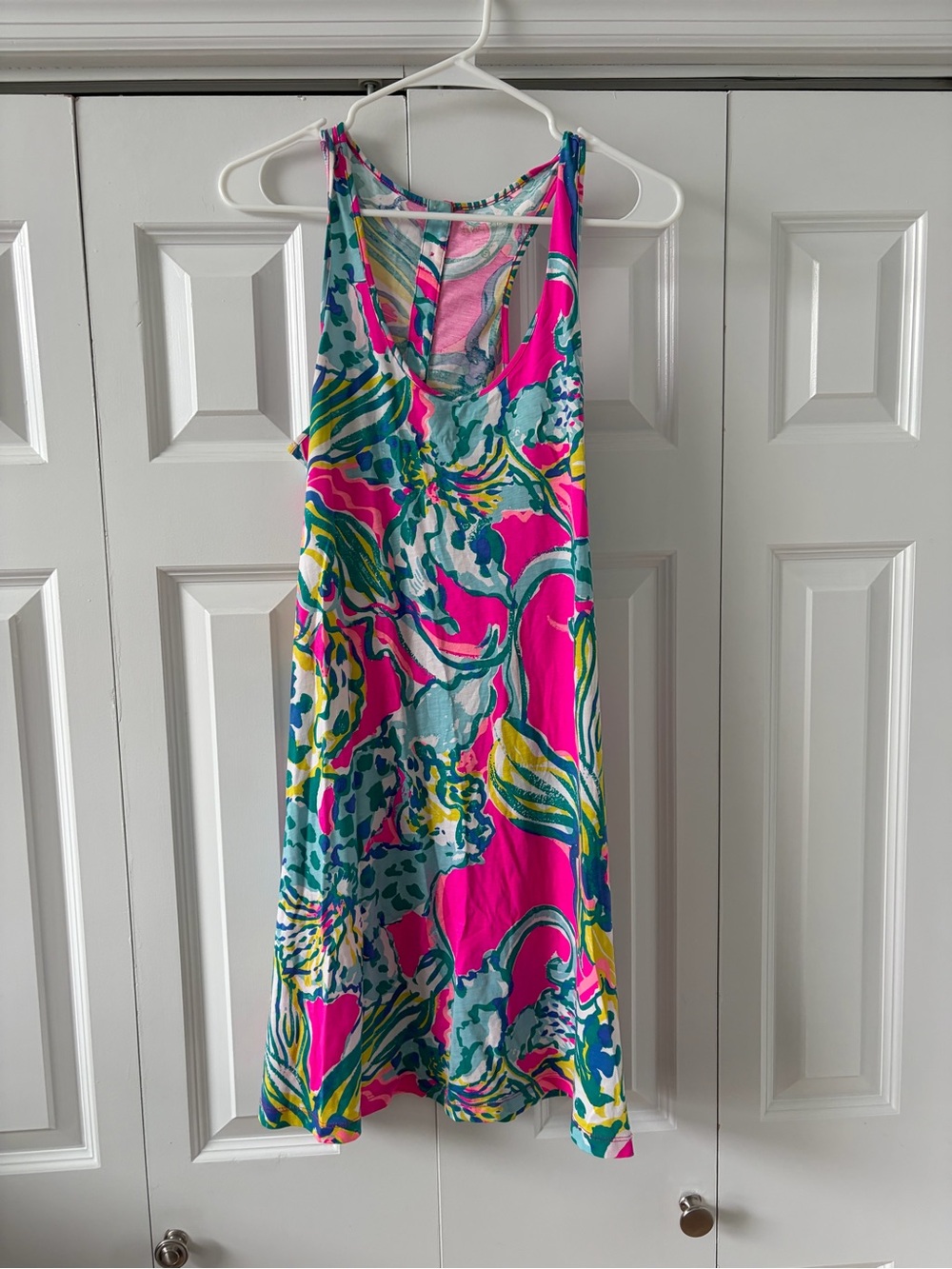 Lilly Pulitzer Pink Multi Floral Print Sleeveless Dress